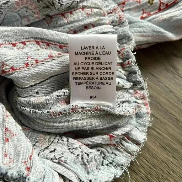 🌸4/$30🌸rebellion Again | Boho  Off The Shoulder Paisley And Floral Crop Top - Picture 9 of 10